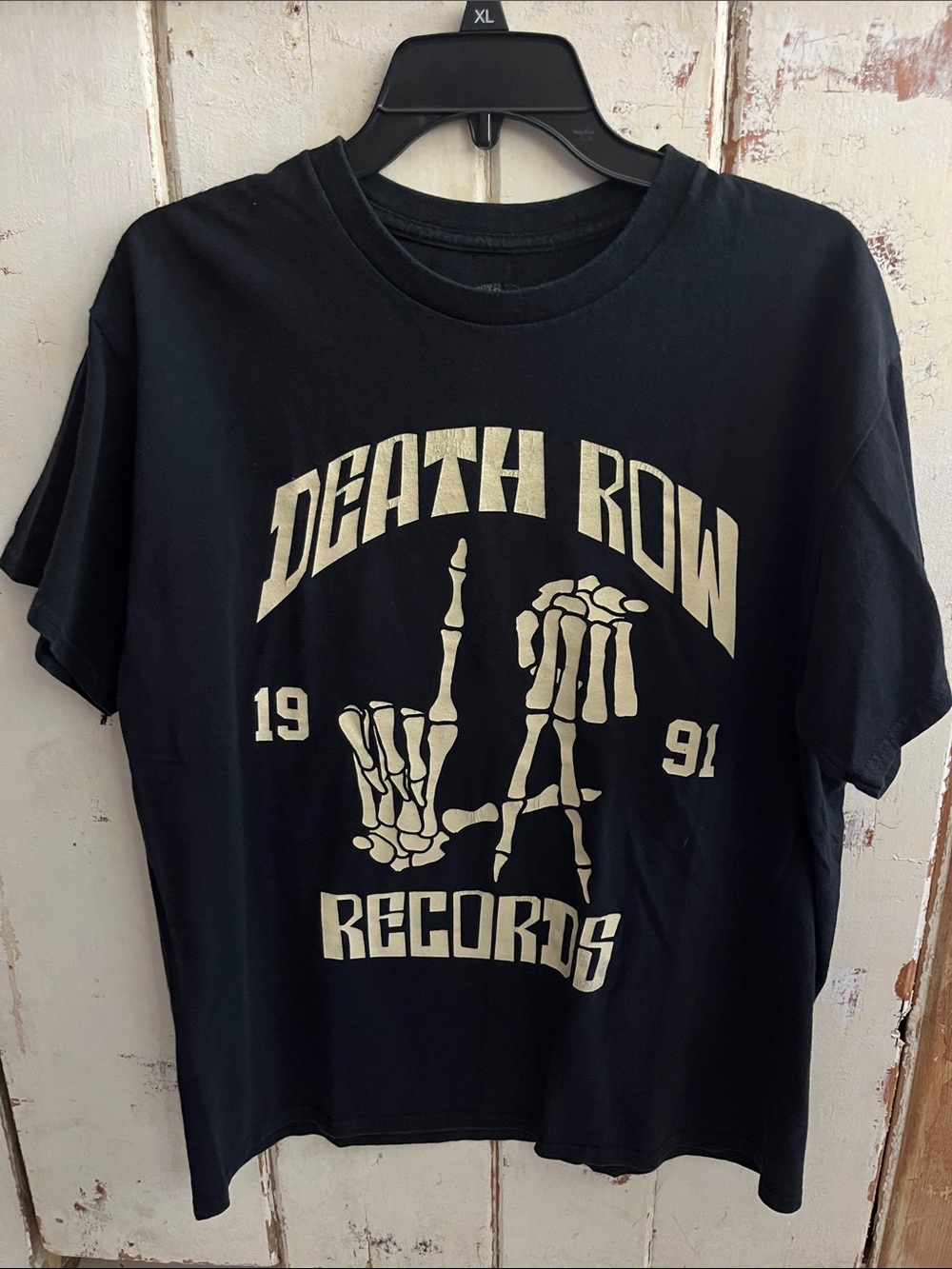 Death Row Records Black Graphic Tee - Men’s Short Sleeve 1991